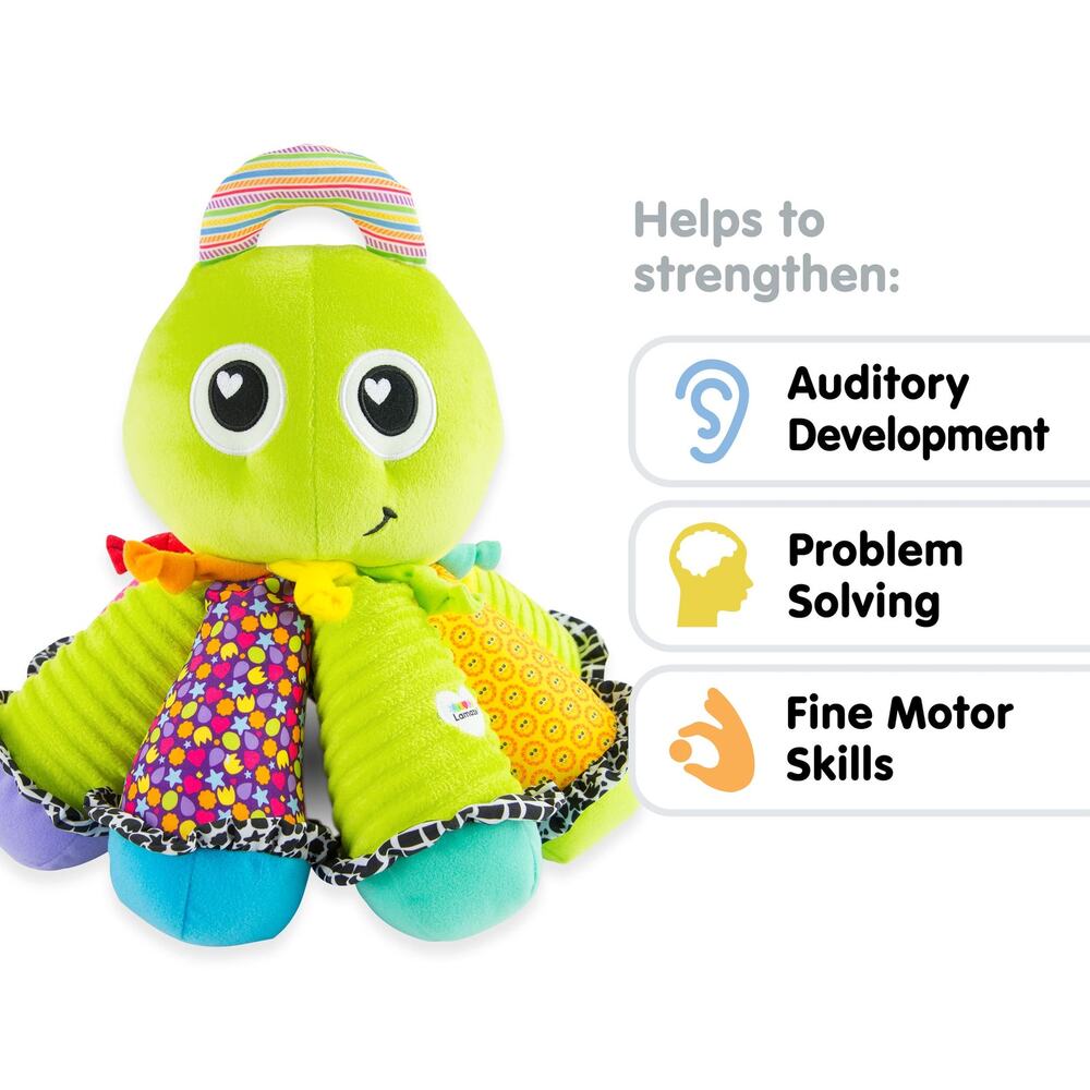 Tomy Lamaze Musical Octopus - Octotunes Soft Toy 8 Tones Music Plush Learning